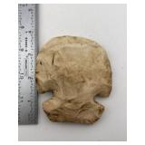 Chipped Hoe Indian Artifact Arrowhead