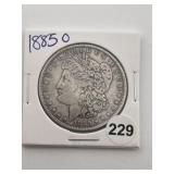 1885 O Morgan Silver Dollar Coin