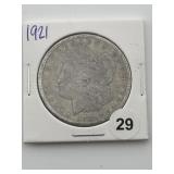1921 Morgan Silver Dollar Coin