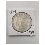 1884 Morgan Silver Dollar Coin