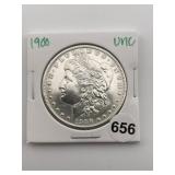 1900 UNC Morgan Silver Dollar Coin