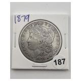 1879 Morgan Silver Dollar Coin