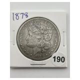1878 Morgan Silver Dollar Coin