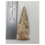 3 & 1/4" Side Notch Indian Artifact Arrowhead