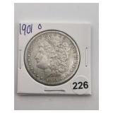 1901 O Morgan Silver Dollar Coin