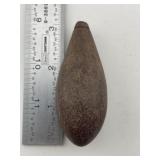 Hematite Plummet Indian Artifact Arrowhead