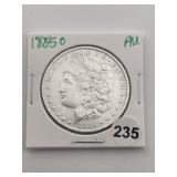 1885 O AU Morgan Silver Dollar Coin