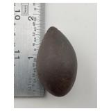 Grooved Hematite Plummet Indian Artifact Arrowhead