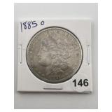 1885 O Morgan Silver Dollar Coin