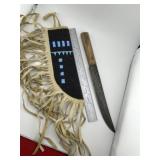 Knife & Beaded Sheath