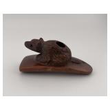 Finely Made Raccoon Effigy Hopewell Pipe Indian Ar