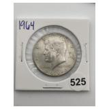 1964 Kennedy Half Dollar Silver Coin