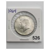 1964 Kennedy Half Dollar Silver Coin