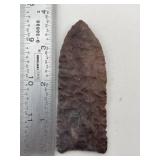 3 & 1/2" Clovis Indian Artifact Arrowhead
