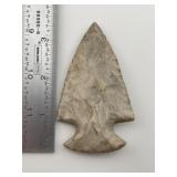 3 & 1/2" Hopewell Indian Artifact Arrowhead