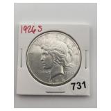 1926 S Peace Silver Dollar Coin