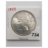 1922 Peace Silver Dollar Coin