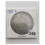 1891 O Morgan Silver Dollar Coin