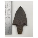 3 & 3/8" Adena Indian Artifact Arrowhead