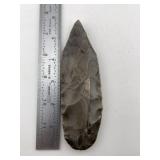 5 & 3/4" Agate Basin Indian Artifact Arrowhead
