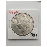 1926 S Peace Silver Dollar Coin