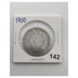 1900 Barber Half Dollar Coin