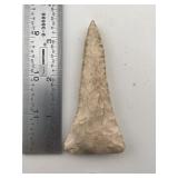 3 & 1/2" Drill Indian Artifact Arrowhead