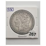 1880 Morgan Silver Dollar Coin