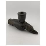 Bird Effigy Stone Pipe Indian Artifact Arrowhead
