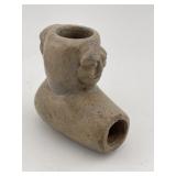 Face Effigy Stone Pipe Indian Artifact Arrowhead