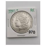1885 O AU Morgan Silver Dollar Coin