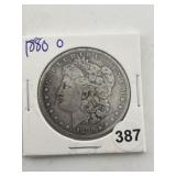 1880 O Morgan Silver Dollar Coin