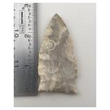 2 & 5/8" Dalton Indian Artifact Arrowhead