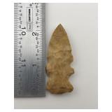 2 & 1/8" Evans Point Indian Artifact Arrowhead