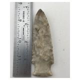 3 & 3/4" Hardin Indian Artifact Arrowhead