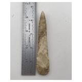4 & 1/2" Drill Indian Artifact Arrowhead