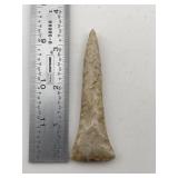 3 & 1/2" Drill Indian Artifact Arrowhead