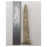 5 & 1/4" Drill Indian Artifact Arrowhead