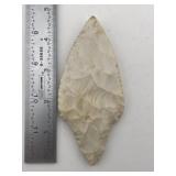 4 & 3/4" Adena Indian Artifact Arrowhead