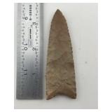 3 & 1/2" Clovis Indian Artifact Arrowhead