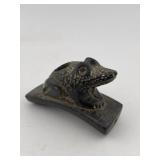 Frog Effigy Hopewell Pipe Indian Artifact Arrowhea