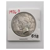 1926 S Peace Silver Dollar Coin