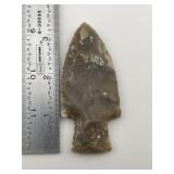 3 & 3/8" Hardin Indian Artifact Arrowhead