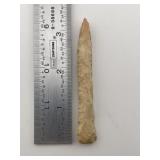 3 & 3/8" Drill Indian Artifact Arrowhead
