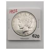1922 Peace Silver Dollar Coin