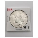 1923 Peace Silver Dollar Coin