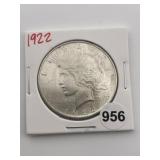 1922 Peace Silver Dollar Coin