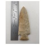 4 & 1/2" Hardin Indian Artifact Arrowhead