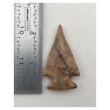 2" Apple Creek Indian Artifact Arrowhead