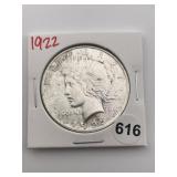 1922 Peace Silver Dollar Coin